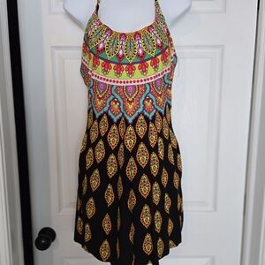 Trina Turk Black and Orange Dress